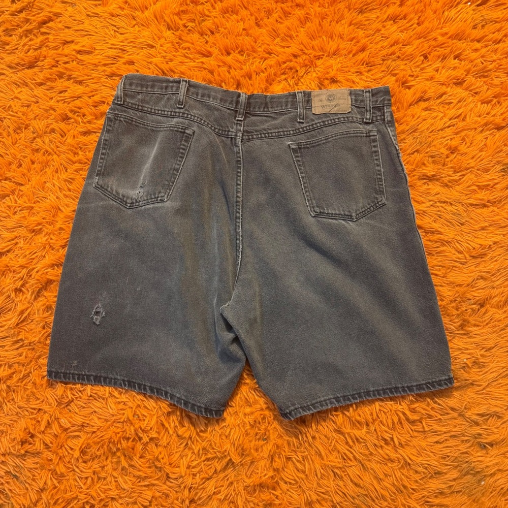 Wrangler Authentic Five Star Mens Denim Shorts Faded Black 60BW1CB Size 42